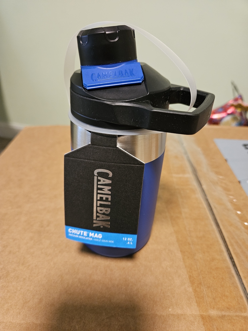 Camelbak Blue and Silver Chute Mag Water Bottle